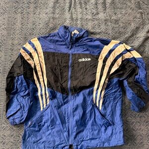 Adidas Blue Mesh-Lined Jacket